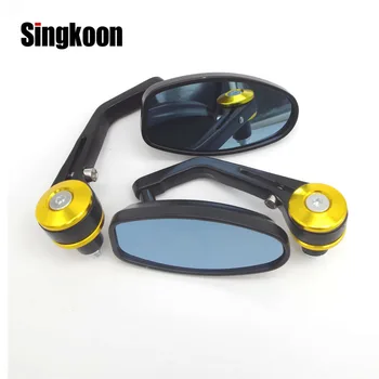 

Motorcycle accessories Universal Retro Motorbike bar end mirror Rearview Mirrors FOR yamaha mt 125 hyosung gt250r honda steed