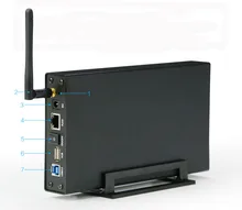 Wifi Router RJ45 USB 3.0 wireless Repeater Wifi Extender Hard Disk SATA 3.5 HDD Hard Drive 1TB/2TB/3TB 5GBPS External HDD Case