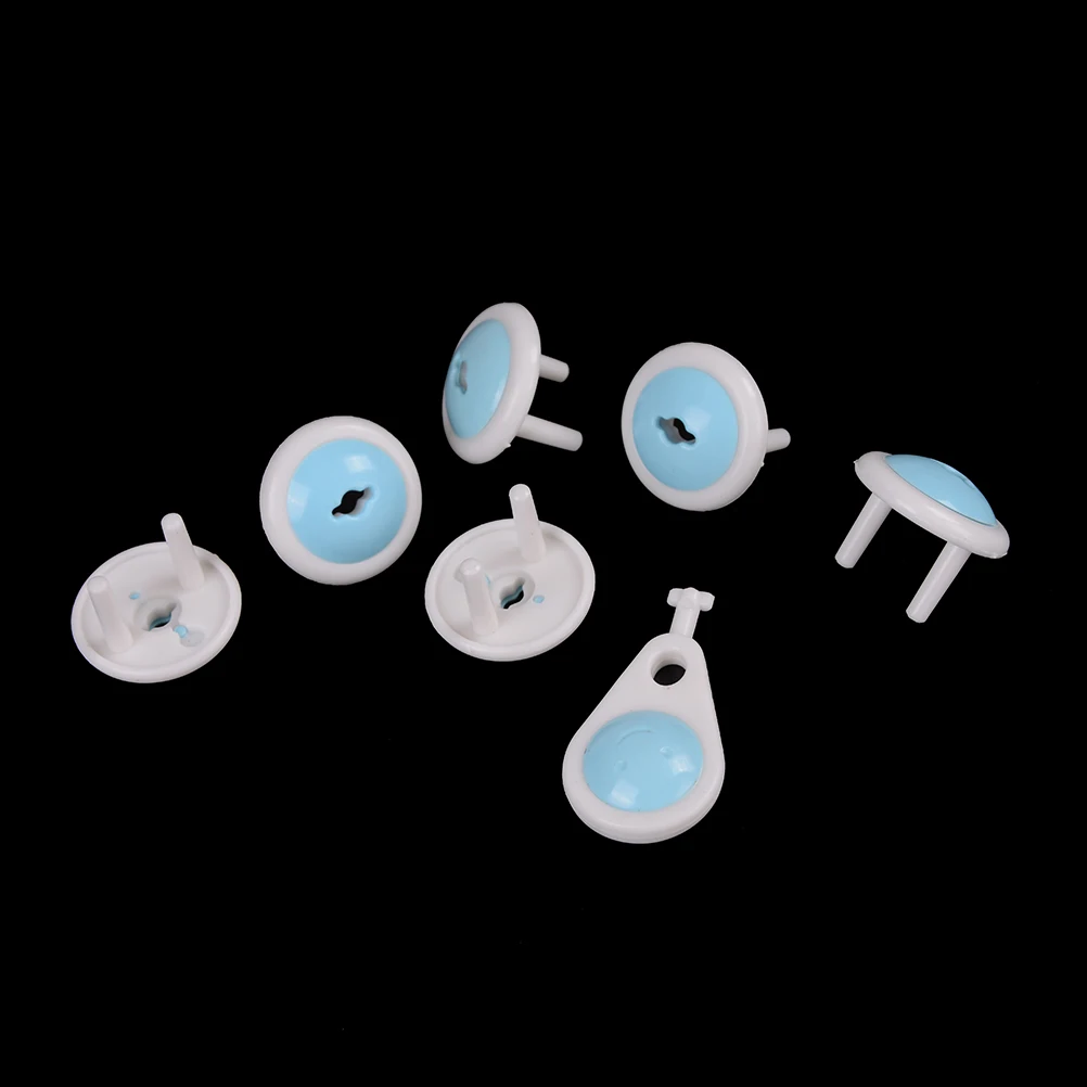 

6pcs Baby Safety Russian European Standard Baby kids Protection Electric Socket Plastic Security Lock Outlet Plugs in Socket