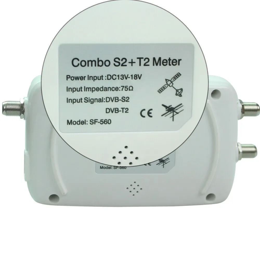 Цифровой спутниковый Finder meter SF 560 измеритель сигнала SatFinder с компасом DVB-S2 dvb-T2 singal combo SF-560