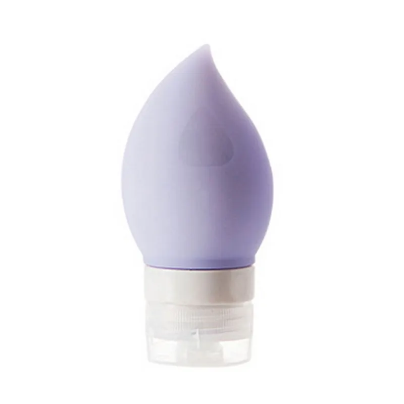 75ML Peach Shape Silicone Refillable Bottles 4 Colors Shampoo Shower Lotion Cream Cosmetic Container Travel Sub 5