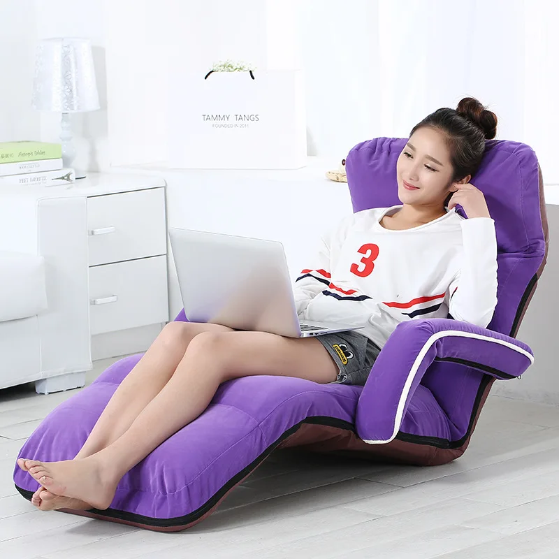 Foldable Living Room Sofa Bed Furniture Home Bedroom Lazy Bean Bag Chair Travel Leisure Couch Balcony/Bay Window Tatami Japanese