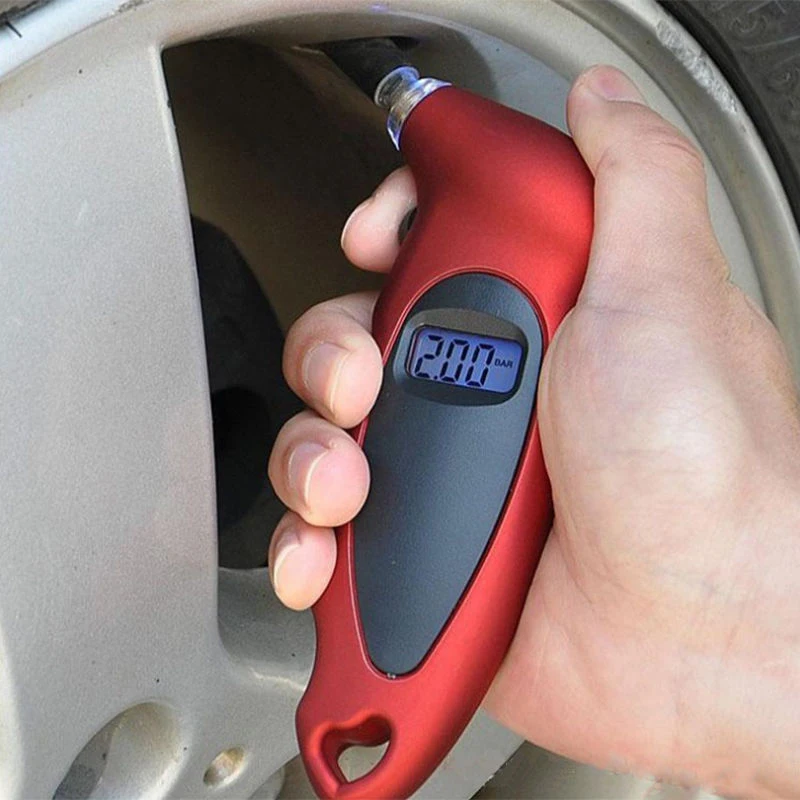 Newest ortable Digital LCD Tire Tyre Air Pressure Gauge Tester Tool Car Motorcycle