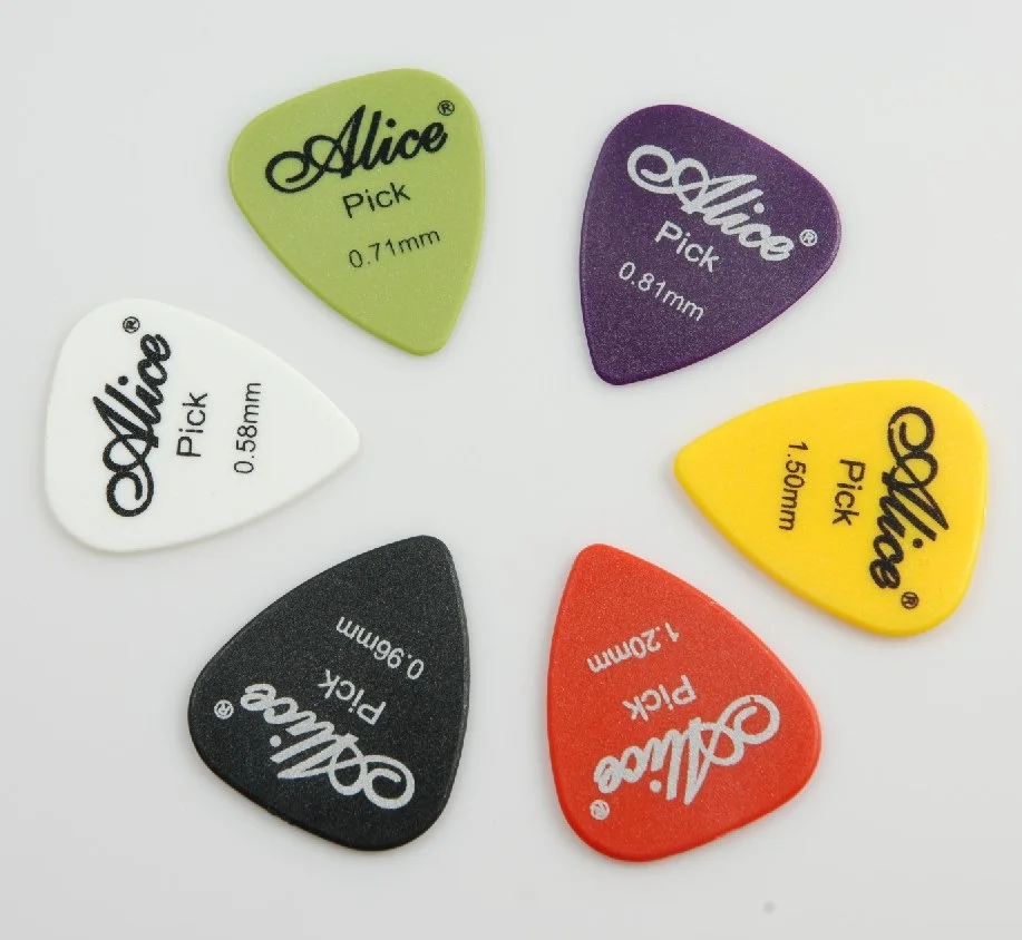 60 шт. гитара Alice Picks Puas Multi Matte ABS Custom Guitarra Pics Plectrum аксессуары гитарист музыкальный инструмент Guitarpicks