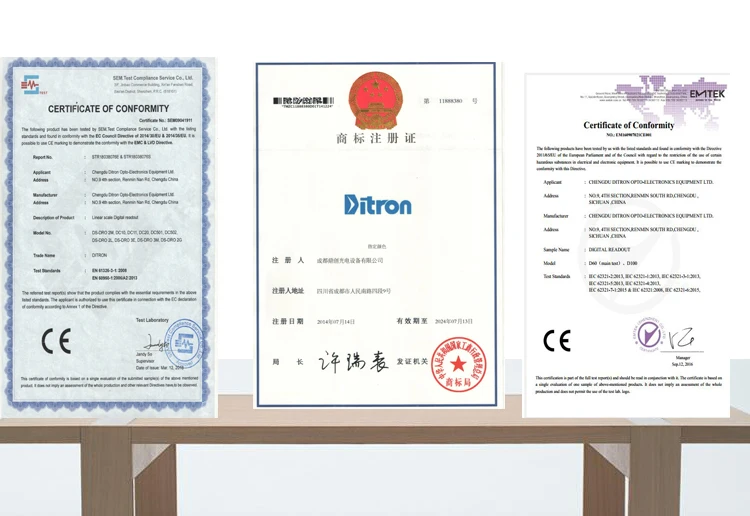 Упаковки) DRO Ditron 3 шт DC10-1000mm и 1 шт 3 оси цифровой индикации(DRO