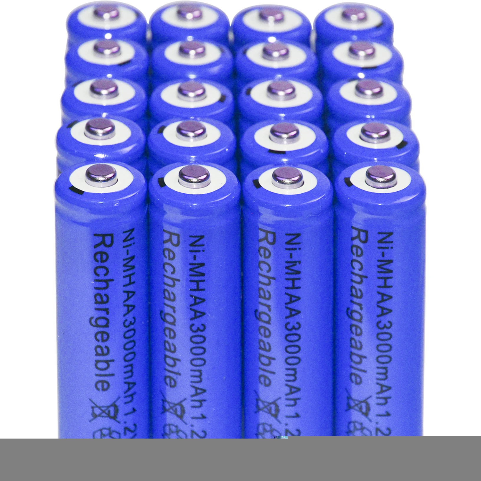 2/8/20/48 шт. никель гидридный аккумулятор AA Ni MH 3000 мАч 1 2 В синий|rechargeable battery|hydride batteries
