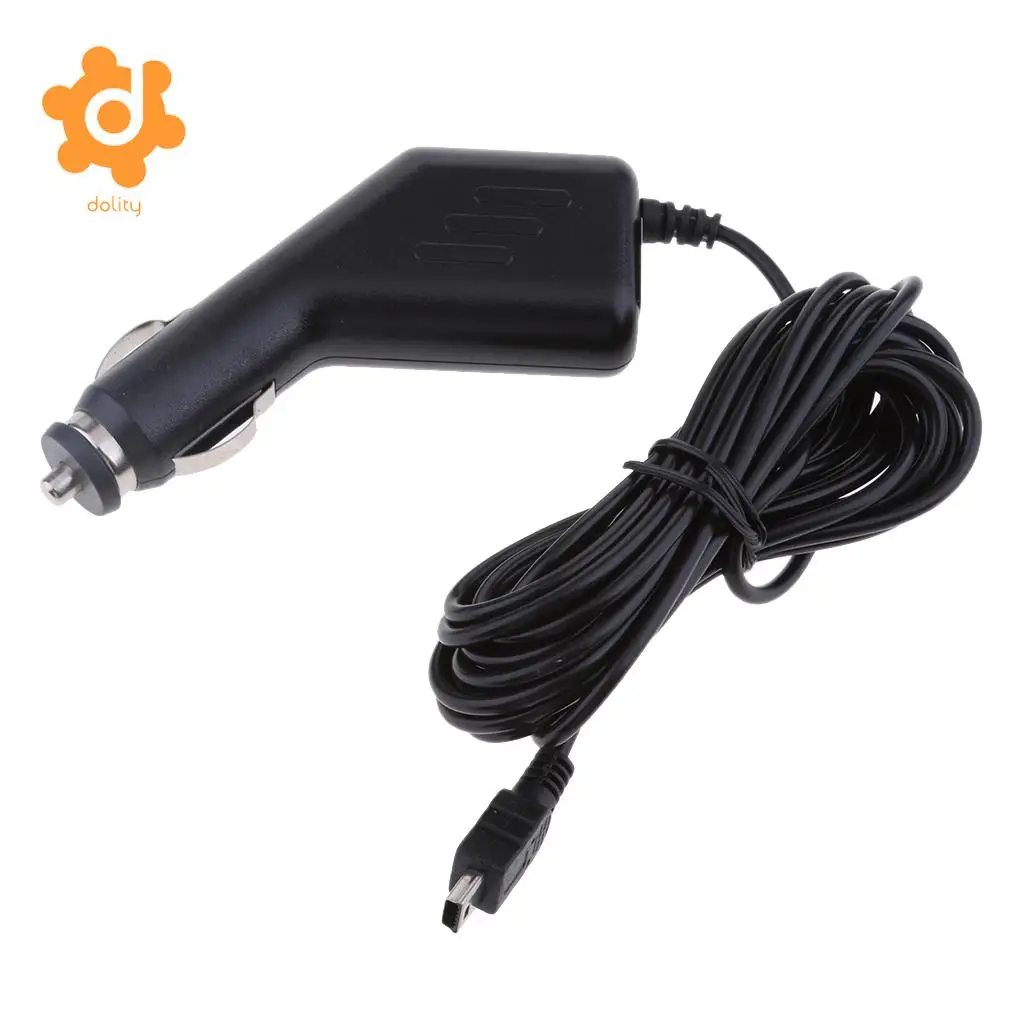 dolity USB Car Charger 5V 1.5A Cable 12-24V Mini USB GPS DVR Charging Car Van Truck