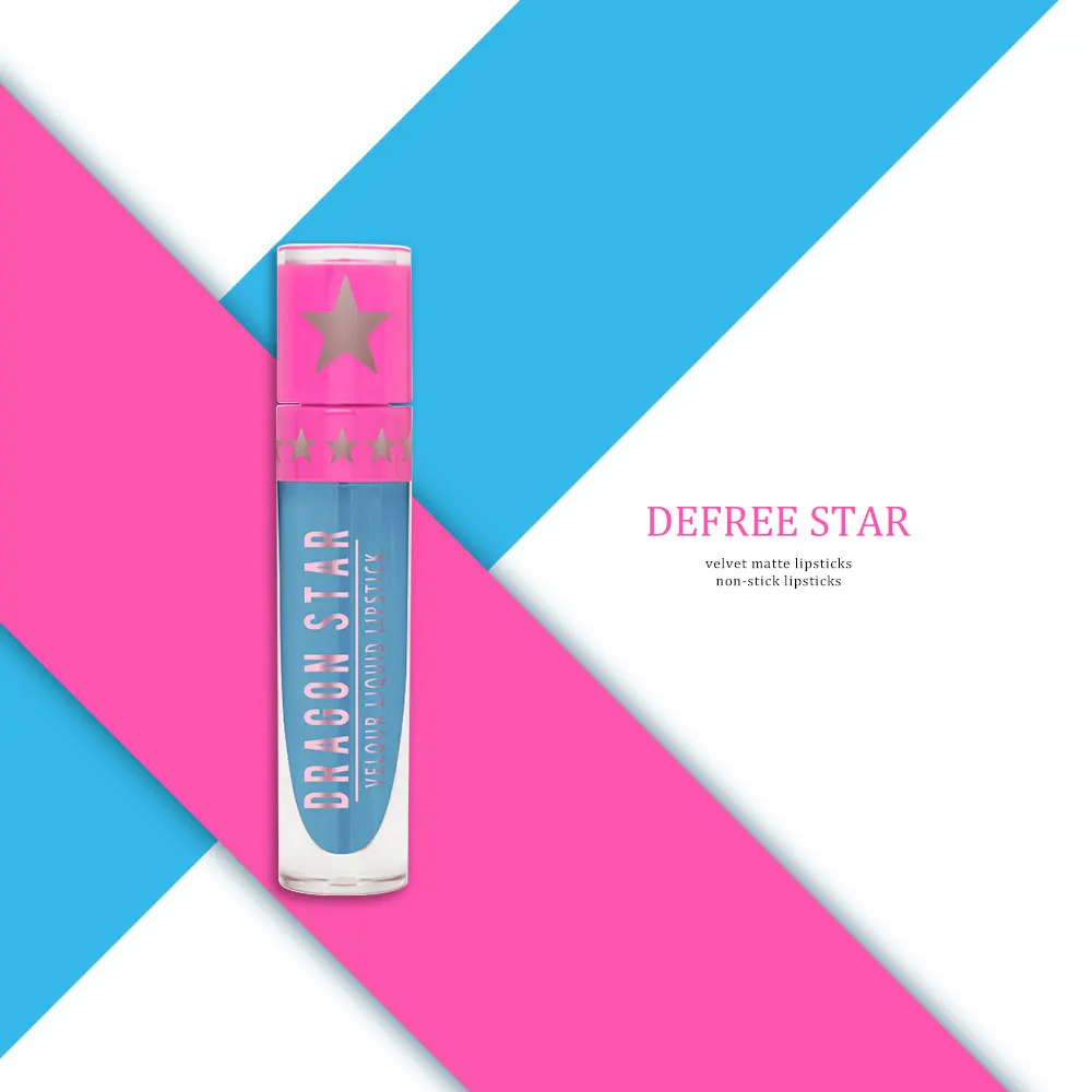 

HOT 15Color Matte Velvet Lip Stick Stars Waterproof Lasting Sexy Blue Purpule Pigments Lip Gloss Liquid Lipstick Maquiagem TSLM2