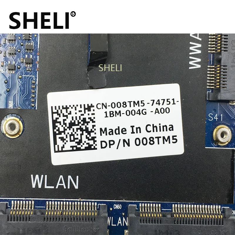SHELI لديل E6220 اللوحة المحمول I5-2520M 6050A2428801 CN-008TM5 008TM5 08TM5