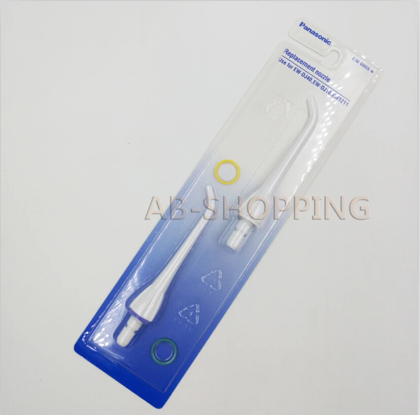 Oral Irrigator Water Flosser 2PCS/1PACK Replacement Nozzle EW0955-W for Panasonic Doltz Jet Washer EW-DJ40 EW-DJ10 EW1211 EW1211A Oral Irrigator