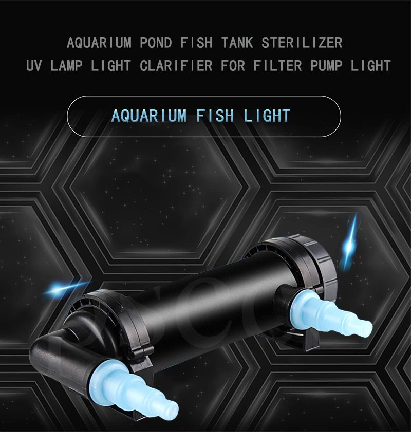 Аквариумная UV-C лампа освещение аквариум фильтр насос светло-зеленая машина для уничтожения стерилизатор Аквариум убивает водоросли, бактерии 5 Вт-36 Вт