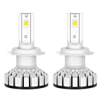 

2 X H7 Car Headlight Bulb R8 LED 40W 4000LM 9V-36V Waterproof IP68 6000K Cold White 200m Light Range 360 Degree Beam ALL IN ONE