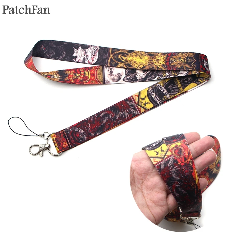 

Patchfan Game of thrones keychain lanyard webbing ribbon neck strap fabric para id badge phone holders necklace accessory A1179