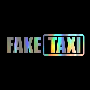 

window Sticker 15*4CM FAKE TAXI Fashion Sticker On window Funny Vinyl Stickers Decals JDM Motorcycle window Styling Accessories