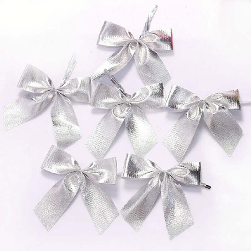 

12pcs Bowknots Merry Christmas Tree Hanging Ornament Decor Festival Party Home Bowknot New Year Enfeites De Natal