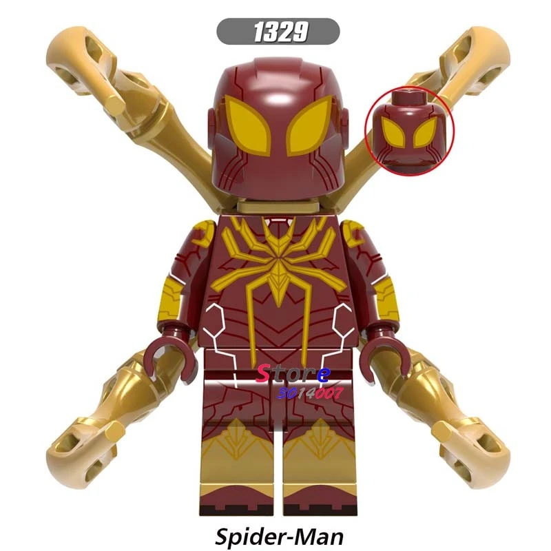 Один фильм Marvel Человек-паук вдали от дома яд призрак всадник Человек-паук Mysterio строительные блоки детские игрушки - Цвет: XH1329