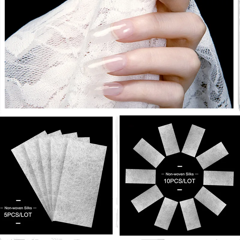 

Professional Silk Fiberglass Nail Form Acrylic Tips Extension Gel Nail Accessory Glass Fiber Nails Extension Paper Tool
