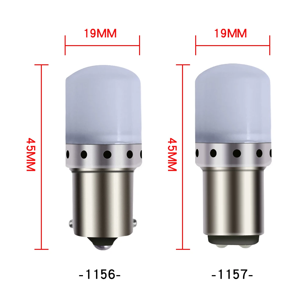 2 шт. T20 светодиодный 7440 W21W 7443 W21/5 Вт лампочки 1157 BAY15D 1156 P21W светодиодный BA15S BAU15S PY21W лампы идеально подходят для стоп-сигналы