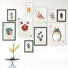 Ghibli Characters font b Anime b font Canvas Posters Painting Wall Art Decorative Home Decor