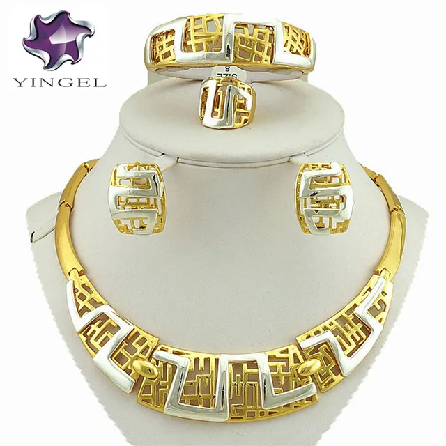 African Gold Jewelry Sets Best Quality Fine African Gold Jewelry Sets Best Quality Fine Fashion Women Necklace Wedding