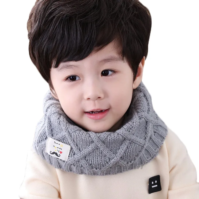 2018 Winter Baby Girls Scarf Children Girls Boys Kintted Wool O Ring