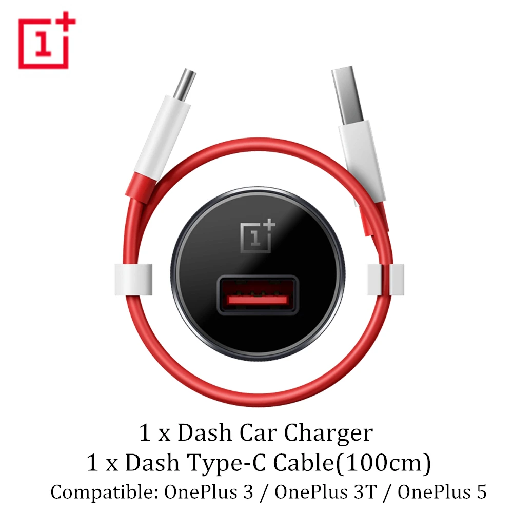 Genuine Official Car Charger Adapter Oneplus 5T 3T Dash Car Charger