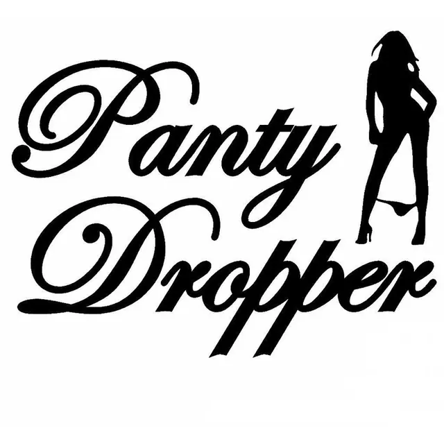 Buy 17 8cm 13 8cm Panty Dropper Adhesive Funny Car Stickers And Decals