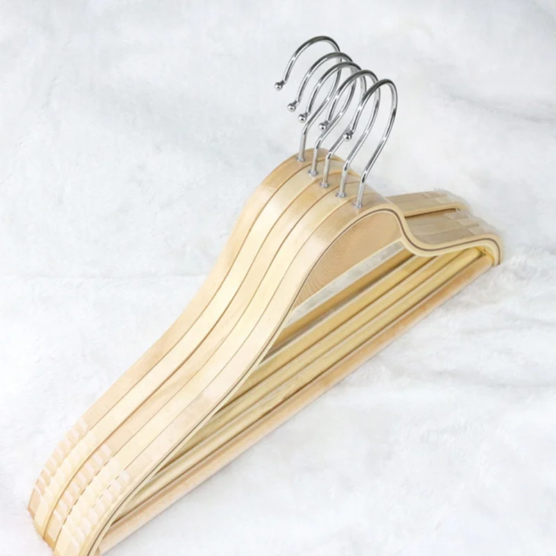 Домашняя ветрозащитная бесшовная вешалка, блестящая деревянная вешалка для одежды, органайзер, фиксированный держатель, стойки для хранения, пряжка, противоскользящая вешалка