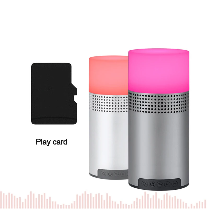 Модные красивые светодиодный Bluetooth Динамик мини Портативный FM радио Световой