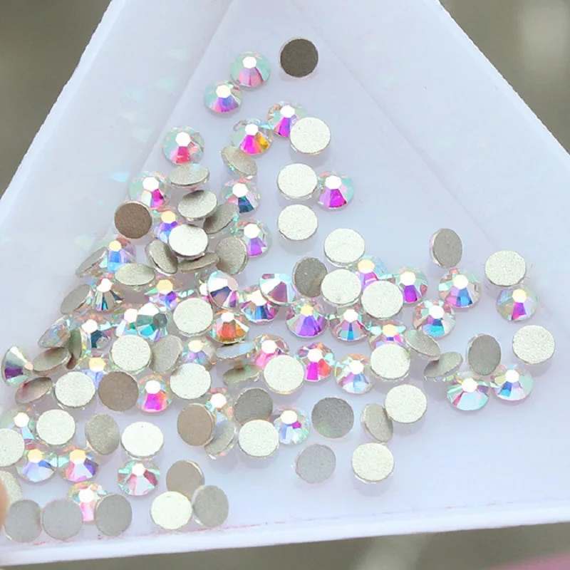 Хрустальные AB Стразы блестящая обувь Diamantes Cristal Decoracion Hot Fix стеклянные фальшивые