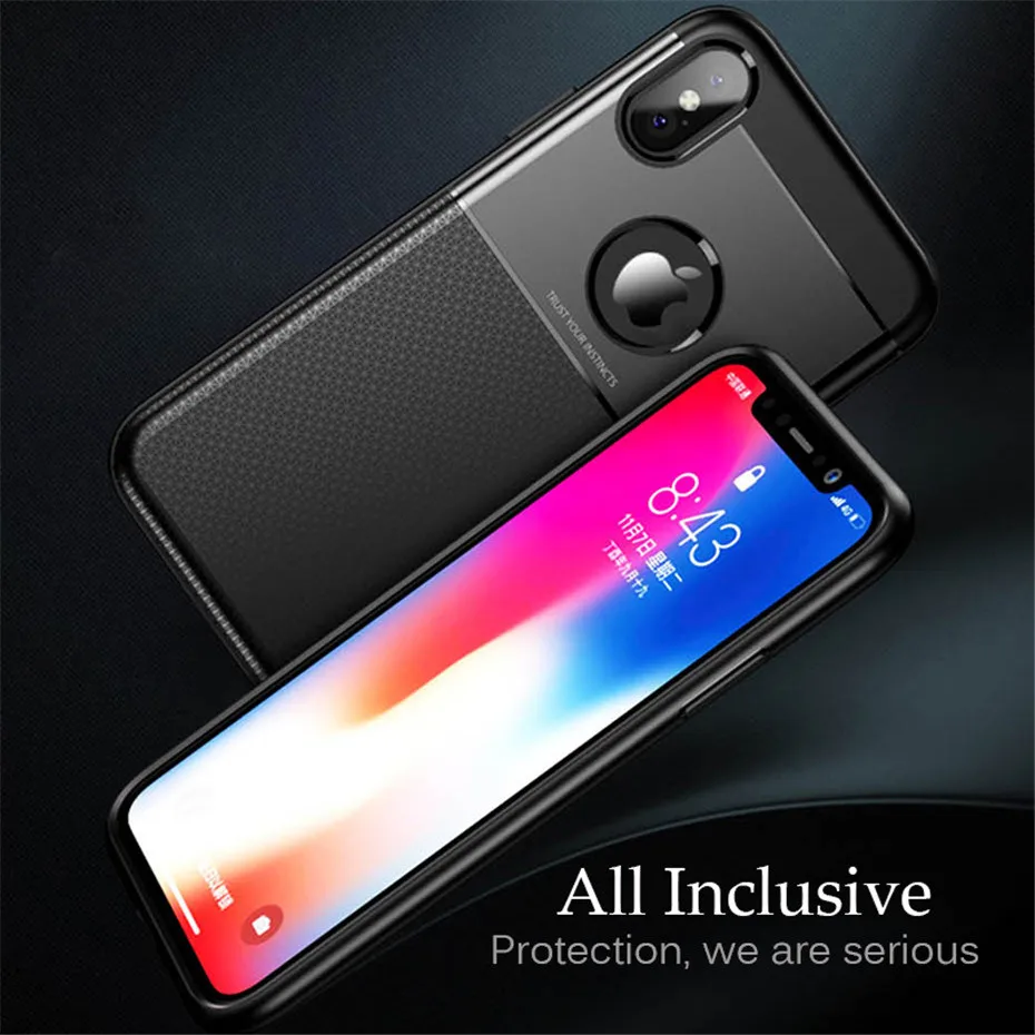 Back Cover For iPhone 7 Case 6 6s Cases Luxury TPU Silicon Scratch Proof Anitiknock Protective Case For iPhone 6 8 7 Plus X Capa (8)