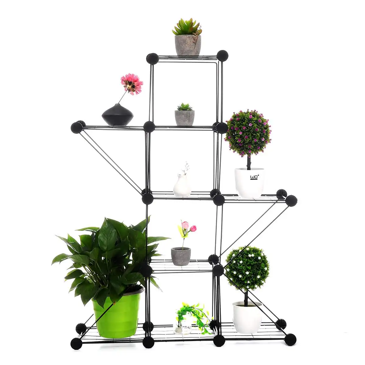

4 layer Metal Iron flower Shelf living room plant shelf flower pot Standing flower shelf Simple modern home decor balcony plants
