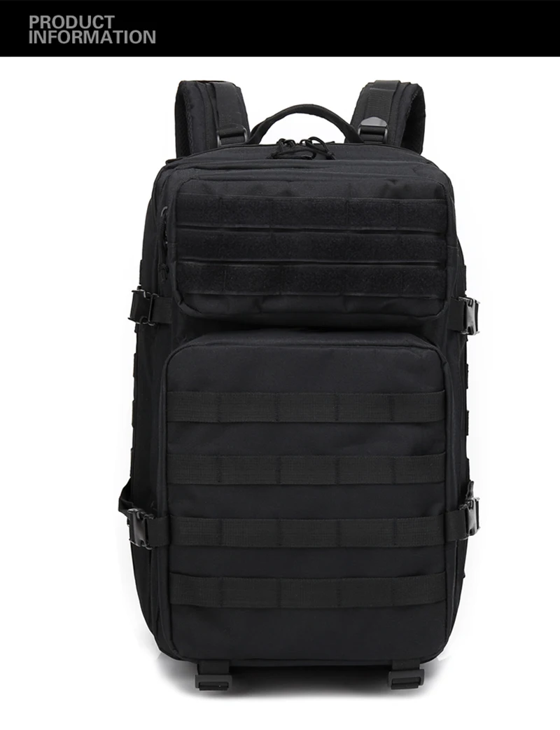 Открытый спортивный военный рюкзак тактический Водонепроницаемый армейский Мужской 3P штурмовой Штурмовик дорожные сумки для альпинизма 45L большие мужские сумки