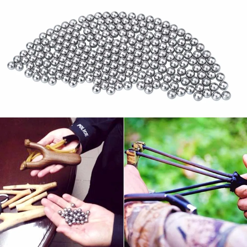 200Pcs/Lots 6mm Diameter Steel Ball For Hunting Shooting Catapult Slingshot Bearing Ammo Hoodle Accessories Outdoor Sports