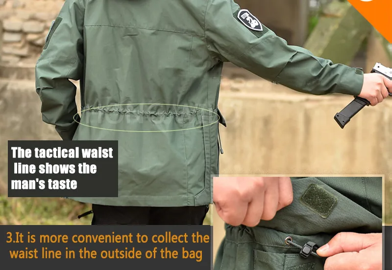 casaco roupas do exército casual tático com