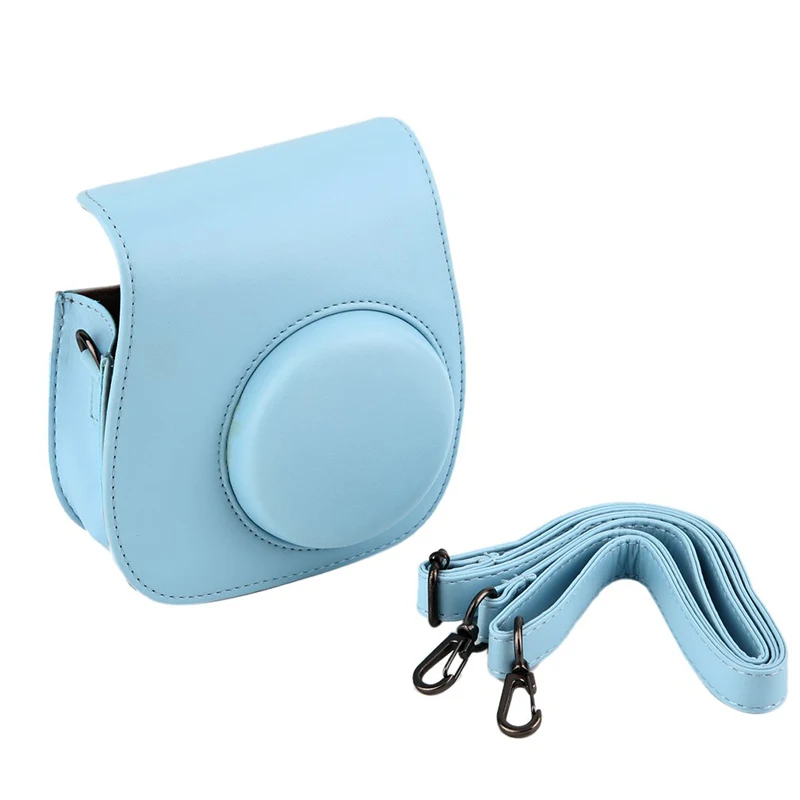 Leather Camera Bag Case Cover Pouch Protector Shoudler Bag For Polaroid Photo Camera For Fuji Fujifilm Instax Mini 8 NEW (29)