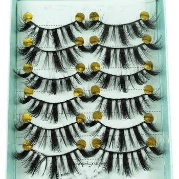 

NEW 10 Pairs 3D False Eyelashes Thick Long Curl Eye lashes Handmade Soft Natural Cross Lashes Eyelash Extension Makeup Tools