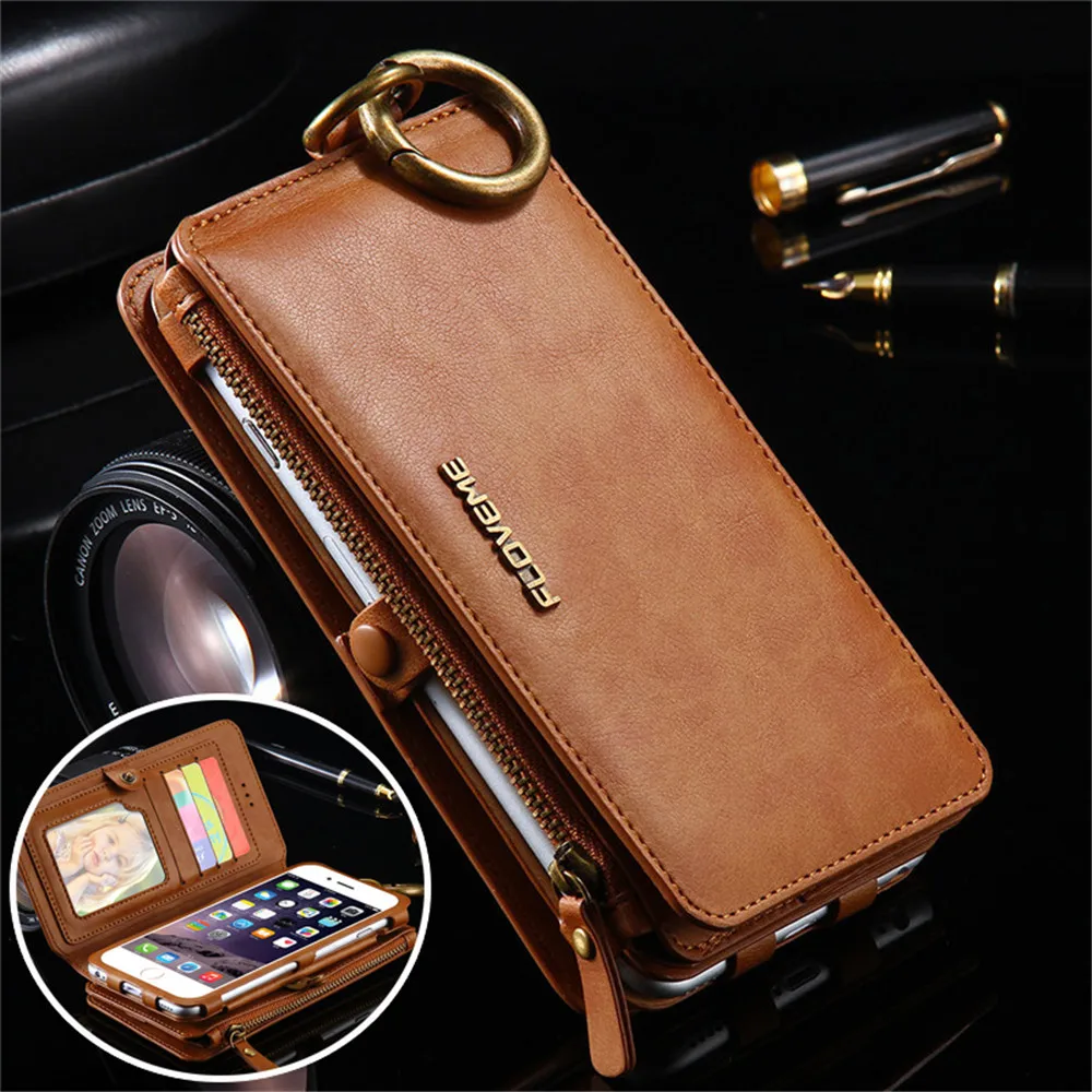 bilder für Floveme Marke Ledertasche für Iphone 7 Geschäfts Luxury Multifunktions Schlag-standplatz-mappen-abdeckungs-fall Coque Handytasche mit Kartenhalter bilder für Floveme Marke Ledertasche für Iphone 7 Geschäfts Luxury Multifunktions Schlag-standplatz-mappen-abdeckungs-fall Coque Handytasche mit Kartenhalter