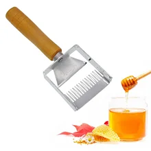 Нержавеющая сталь Вилка для распечатывания медовых сот скребок нож с деревянной ручкой для пчеловодов пчеловодства инструменты оборудование Поставки