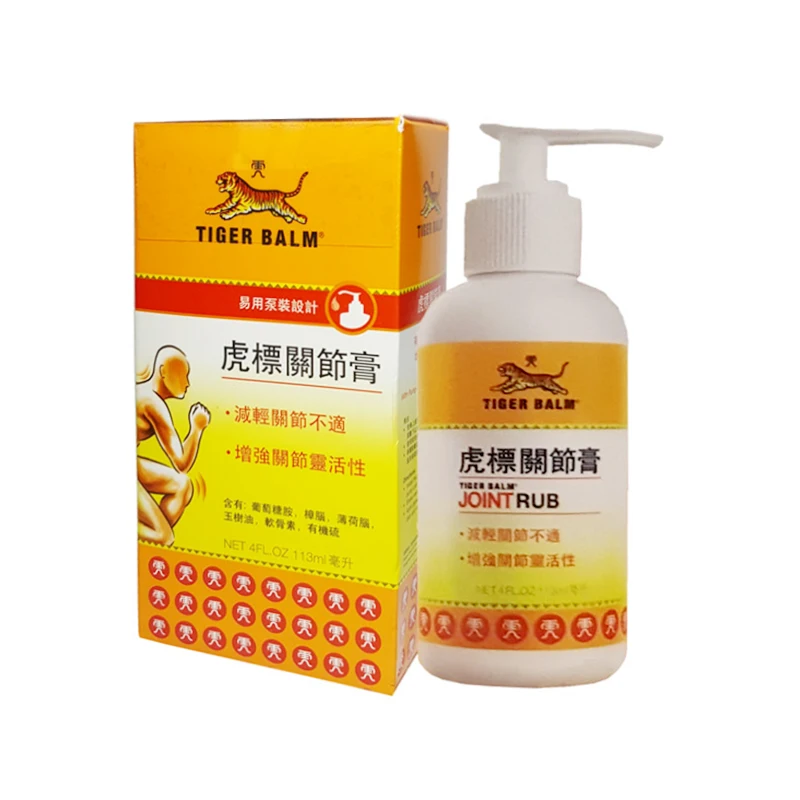 Hong Kong Tiger Balm joint RUR NET 4FL. OZ/113 мл для снижения дискомфорта суставов, простой в использовании насос