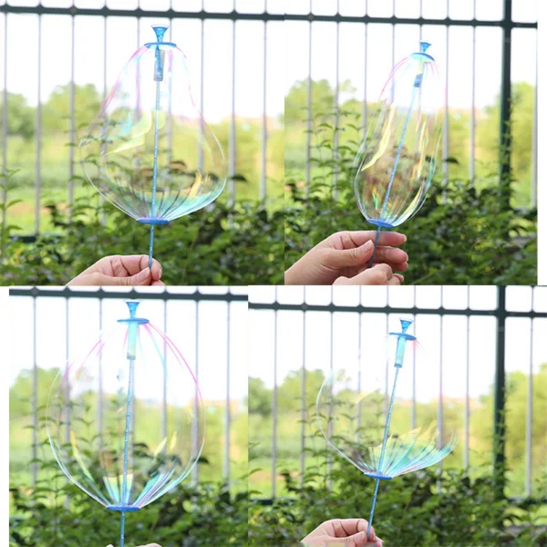 1Pcs Funny Popular Soap Bubble Colorful Shook Stick Blowing Bubble Play Outdoor Activety Wands Toys Amused for Children Kid Baby