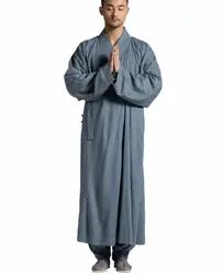 Zanying Лето медитации Религия монах халат синий, серый S-3XL