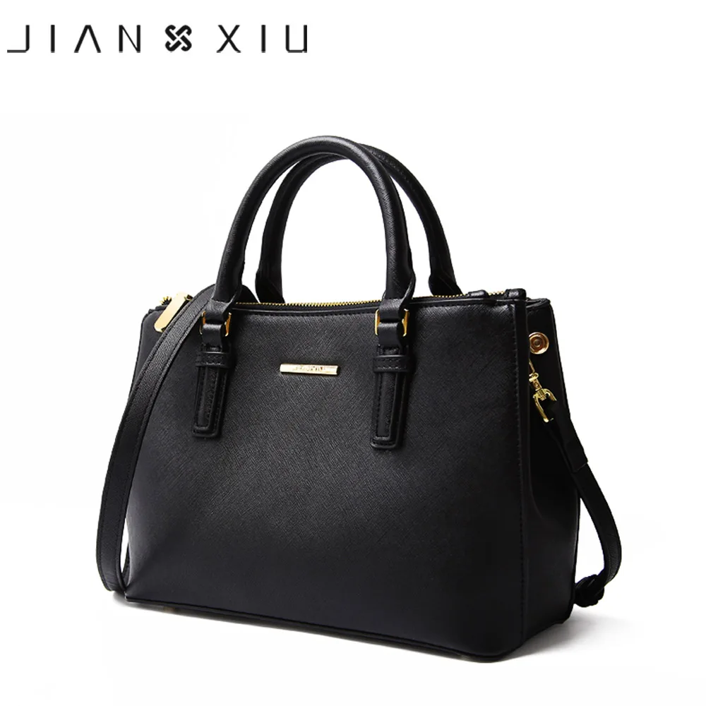 JIANXIU Brand Genuine Leather Handbag Luxury Handbags Women Bags Designer High Quality Cross Texture Tote Female Shoulder Bag