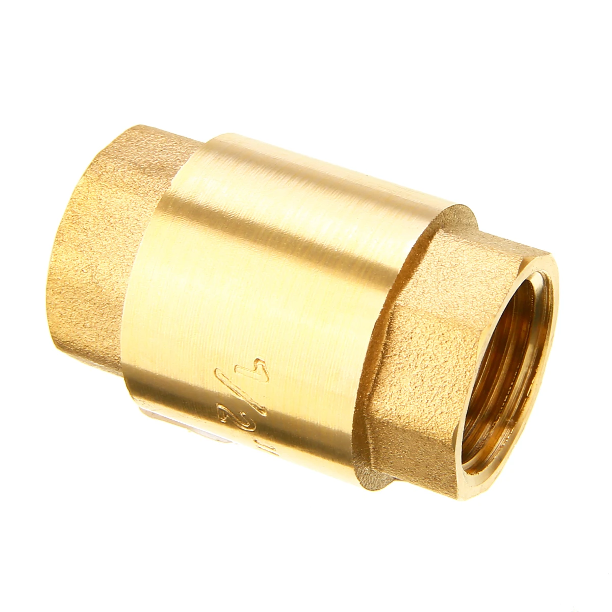 1pc New 1/2'' NPT Brass Thread In-Line Spring Check Valve 200WOG