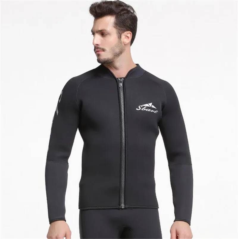 SBART 3MM Neoprene Surf Wetsuit Men Long Sleeve Sunscreen Warm Spearfishing Wetsuits Top Mens For Triathlon Diving Kitesurfing SBART 3MM Neoprene Surf Wetsuit Men Long Sleeve Sunscreen Warm Spearfishing Wetsuits Top Mens For Triathlon Diving Kitesurfing