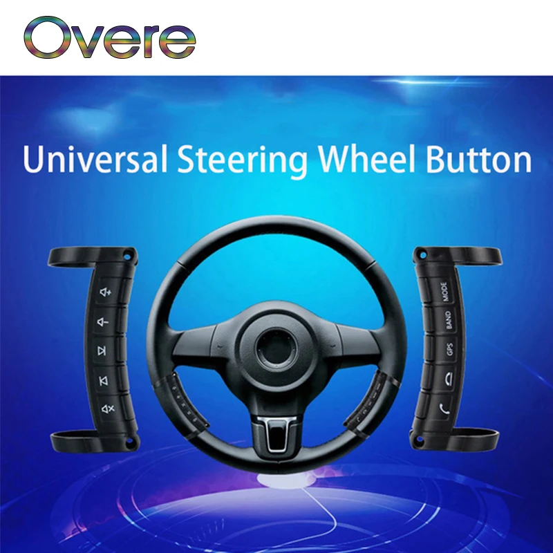 

Overe 1Set Multi-function Wireless Steering Wheel Controller DVD Navigation Buttons For Kia Rio Ceed Cerato Sorento Mazda CX-7 6