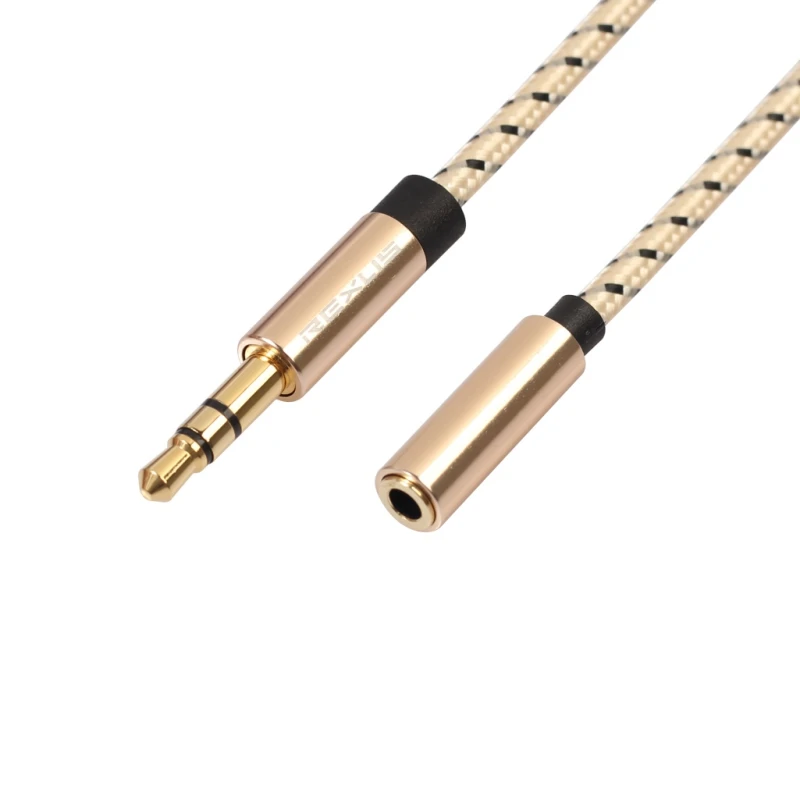REXLIS Headphone Extension Cables 3.5mm Male to Female Aux Cable 3.5 Earphone Audio Extender Cord For Computer Phones REXLIS Headphone Extension Cables 3.5mm Male to Female Aux Cable 3.5 Earphone Audio Extender Cord For Computer Phones