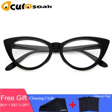 Новинка, сексуальные оптические очки "кошачий глаз", женские прозрачные очки, брендовые дизайнерские винтажные прозрачные очки, оптическая оправа oculos