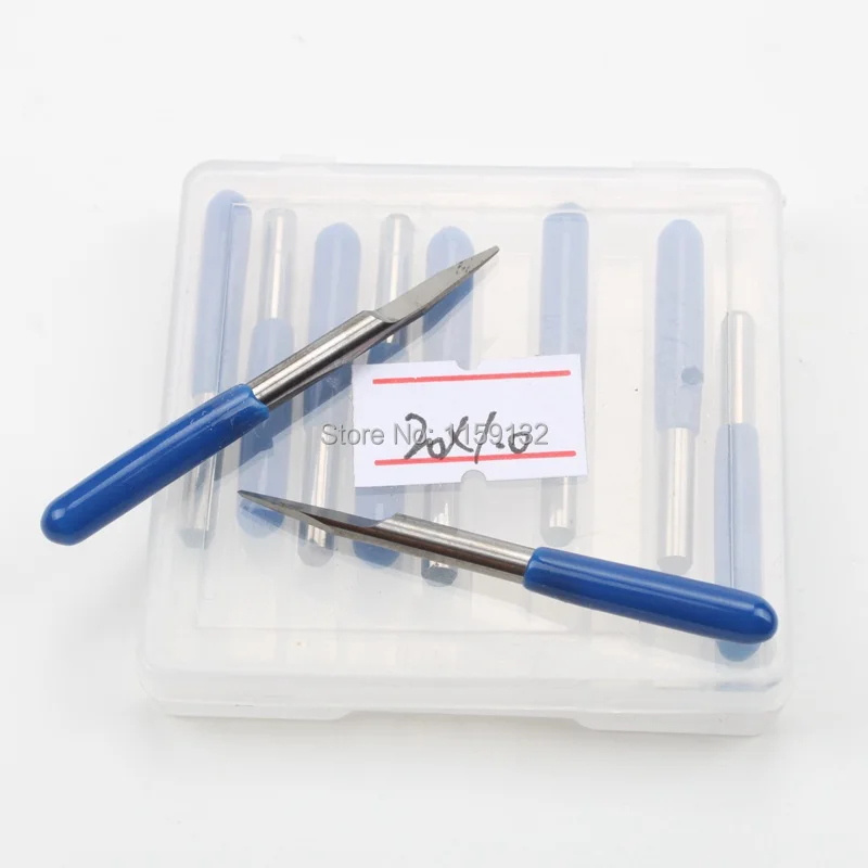 

10Pcs Multi-purpose 1.0mm X 20 Degree CNC Router Tool Engraving Bits V-shape