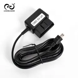 Chonchow OBD 3pin мужчина к Mini USB разъем Мощность зарядки Зарядное устройство Преобразование кабель для Видеорегистраторы для автомобилей